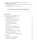 Economics for Political Scientists Notes on Readings - GRADE 8,5