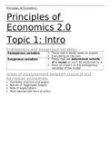 1st Year University Notes: Principles of Economics (1st achieved)