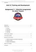 2024 Unit 21 Training and Development - Assignment 3 (DISTINCTION*)