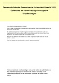 Oefentoets En Samenvatting Non-Cognitief Decentrale Selectie Universiteit Utrecht 2022-2023