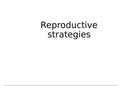 Life sciences Gr12 IEB: Reproductive strategies
