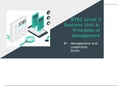 BTEC Level 3 Business Unit 6: Principles of Management