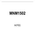 MNM1502 Summarised Study Notes