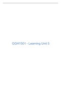Ggh1501 study unit 1- 7 summary