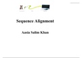 Sequence alignment Bio-informatics-B.s 7th semester