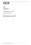 OCR A chemistry 2020 depth paper & mark scheme