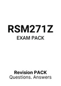RSM271Z (Notes, ExamPACK, QuestionsPACK, Tut201 MEMOS)
