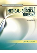 Clinical Decision Making Case Studies in Medical-Surgical Nursing 2nd 