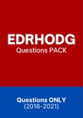 EDRHODG - Exam Questions PACK (2016-2021)