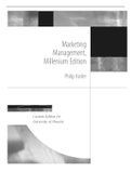 Marketing Management, Millennium Edition