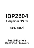IOP2604 (Notes, ExamPACK, QuestionPACK, Assignment PACK)
