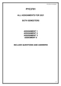 PYC3701 ASSIGNMENT QUESTIONS AND ANSWERS FOR 2021