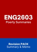 ENG2603 (NOtes, ExamPACK, QuestionPACK, Tut201 Letters)