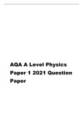 AQA A Level Physics Paper 1 2019 Question Paper