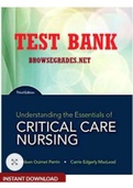Understanding the Essentials of Critical Care Nursing 3rd Edition by Perrin. All 18 Chapters. (Complete Download). 559 Pages. TEST BANK