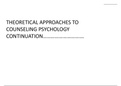 Theoretical Approaches to Counseling Part Two