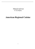 American Regional Cuisine, The Art Institutes SM - Solutions, summaries, and outlines.  2022 updated