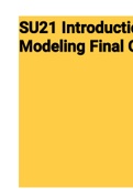 Exam (elaborations) SU21 Introduction to Analytics Modeling Final Quiz 