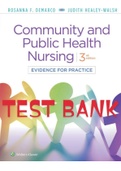 Exam (elaborations) TEST BANK FOR Community and Public Health Nursing  