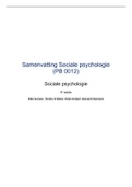 Uitgebreide samenvatting Sociale Psychologie (PB0012)
