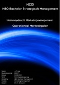 Drie geslaagde NCOI modulen 'Operationeel Marketingplan' - 2022 - Cijfer 8 met de nieuwste lay-out eisen en feedback