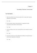 Business and Administrative Communication - Complete test bank - exam questions - quizzes (updated 2022)