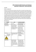 BTEC Applied Science Level 3 Unit 2 Assignment B