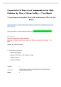 Essentials Of Business Communication 10th Edition by Mary Ellen Guffey - Test Bank.