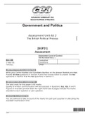 Government and Politics  Assessment Unit AS 2 The British Political Process