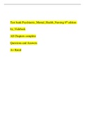 Psychiatric_Mental_Health_Nursing_8th Edition by Videbeck-Testbank (Answer Keys at the end of every Chapter)
