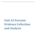 Unit 32 Forensic Evidence Collection and Analysis.