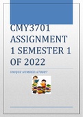 CMY3701 ASSIGNMENT 1 SEMESTER 1 OF 2022 [678887]