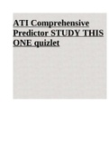 ATI Comprehensive Predictor STUDY THIS ONE quizlet - Questions and Answers 2023.