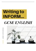 Writing to Inform based on a New Project | GCSE Question | Best Sample Answers Marked & Corrected