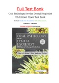 Oral Pathology for the Dental Hygienist 7th Edition Ibsen Test Bank
