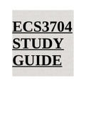 ECS3704 STUDY GUIDE 2022