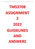 TMS3708 ASSIGNMENT 2 ANSWERS GUIDELINES 2022