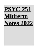 PSYC 251 Midterm Notes 2022