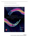  Test Bank for Foundations in Microbiology, 9th Edition 2014 