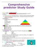Comprehensive predictor Study Guide
