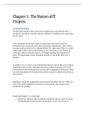 Information Technology Project Management, Marchewka - Solutions, summaries, and outlines.  2022 updated