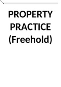 Property Law and Practice - Freehold 