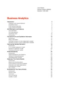 Summary Business Analytics/Econometrics for DS (JBM040/JBM045) 2021/2022