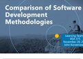 BSA375 Week 1 Learning Team, Comparison of Software Development Methodologies