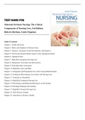 Test Bank for Maternal-Newborn Nursing: The Critical Components of Nursing Care, 3rd Edition, Roberta Durham, Linda Chapman Chapter 1-19|Complete Guide A+|Pages-443