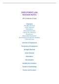 LPC Employment Elective Revision Notes (Distinction)