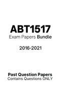 ABT1517 - Exam Revision Questions (2016-2021)
