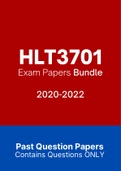 HLT3701 - Exam Revision Questions (2020-2022)