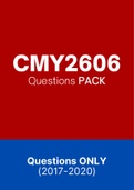 CMY2606 - Exam Questions PACK (2017-2020)