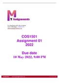 COS1501 Assignment 1 of 2022